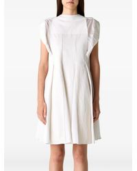 Sacai - Pleated Panelled Dress - Lyst