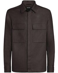 ZEGNA - リネン シャツジャケット - Lyst