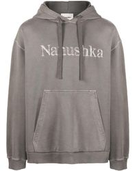 Nanushka - Sudadera con capucha y logo bordado - Lyst