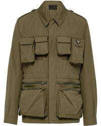 Prada - Multi-pocket Cotton Military Jacket - Lyst