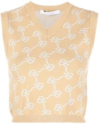 ROKH - Monogram Pattern Knitted Vest - Lyst