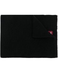 Parajumpers - Logo-Patch Knitted Scarf - Lyst