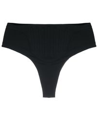 Mugler - Corset High-waist Bikini Bottoms - Lyst
