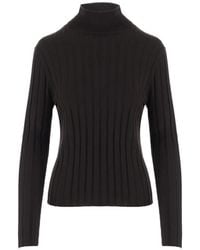 Allude - Gerippter Wollpullover - Lyst