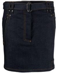Tom Ford - Minijupe en jean à taille ceinturée - Lyst