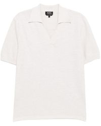 A.P.C. - V-Neck T-Shirt - Lyst