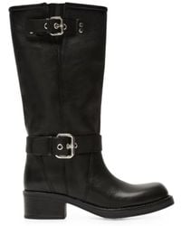 Weekend by Maxmara - Bottes En Cuir À Détail De Boucle - Lyst