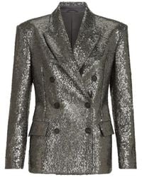 Brunello Cucinelli - Dazzling Texture Embroidery Blazer - Lyst