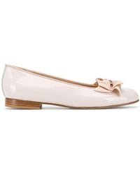 SCAROSSO - Cloe Patent Leather Ballerina Shoes - Lyst