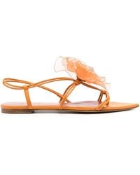 Nensi Dojaka - Faux-flower Leather Sandals - Lyst