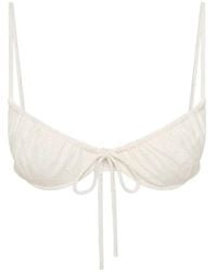 Faithfull the Brand - Halo Broderie-Anglaise Bikini Top - Lyst