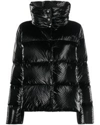 Herno - Jack Met Slangenleer-Effect - Lyst