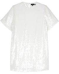 Theory - Sequined T-shirt Minidress - Lyst