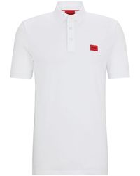 HUGO - Poloshirt Met Logo-applicatie - Lyst