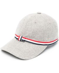 Thom Browne - Baseballkappe mit Logo-Streifen - Lyst