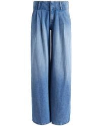 Alice + Olivia - Anders Low-rise Wide-leg Jeans - Lyst