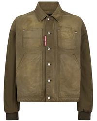DSquared² - Polo-Collar Long-Sleeve Jacket - Lyst