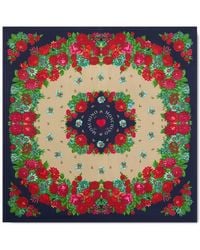 Moschino - Floral Silk Scarf - Lyst