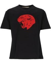 Valentino Garavani - Cotton T-Shirt With Panther Print - Lyst