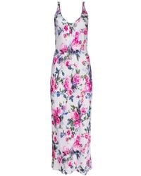 L'Agence - Akiya Satin Maxi Dress - Lyst