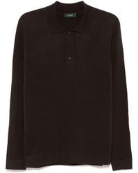 Zanone - Knitted Polo Shirt - Lyst