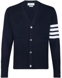 Thom Browne - 4Bar Cashmere Cardigan - Lyst