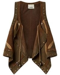 Isabel Marant - Kelby Asymmetrical Patchwork Vest - Lyst