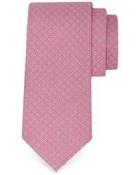 Ferragamo - Gancini Square Print Silk Tie - Lyst
