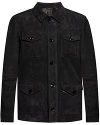 Tom Ford - フラップポケット スエードジャケット - Lyst