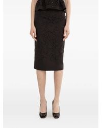 Nissa - Embroidered Midi Skirt - Lyst