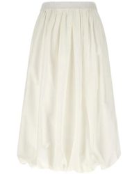 Weekend by Maxmara - Wkinuvole Maxi-Plooirok Met Ballonconstructie - Lyst