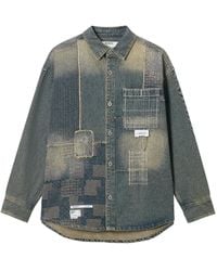 Musium Div. - Patchwork Denim Shirt - Lyst