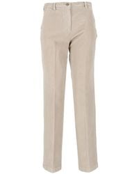Briglia 1949 - Pantalon Droit En Velours Côtelé - Lyst