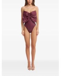 Lika - Bow-Detail Corset Bodysuit - Lyst