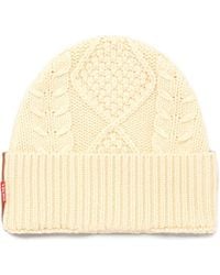 DIESEL - Cable-Knit Beanie Hat - Lyst