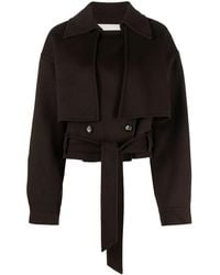 Nanushka - Cropped Trench Jacket - Lyst