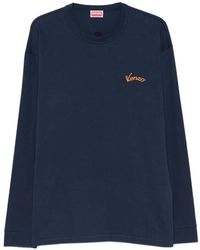 KENZO - Eiffel Tower-Print Long-Sleeve T-Shirt - Lyst
