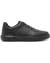 Clarks - Courtlite Tie Leather Sneakers - Lyst