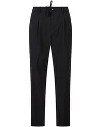 Montecore - Drawstring Pleated Trousers - Lyst