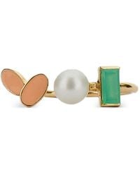 Aliita - Citrine Pearl-Embellished Ring - Lyst