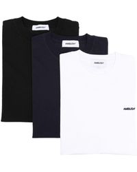 Ambush - Logo-embroidered Cotton T-shirt (pack Of Three) - Lyst