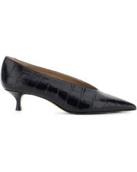 Le Monde Beryl - 40Mm Babouche Crocodile-Effect Pumps - Lyst