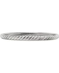 David Yurman - 18Kt Sculpted Cable Bangle Bracelet (4.6Mm) - Lyst