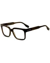 KARL LAGERFELD - Gestreifte Brille Mit Eckigem Gestell - Lyst