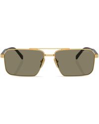 Prada - Prada Pr A57s Rectangle Frame Sunglasses - Lyst