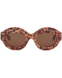 Marni - Lava Ik Kil Cenote Oval-Frame Sunglasses - Lyst