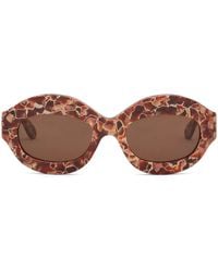 Marni - Lava Ik Kil Cenote Oval-Frame Sunglasses - Lyst