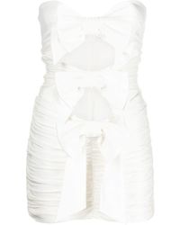 Alexandre Vauthier - Ruched Bow-embellished Minidress - Lyst