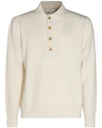 Malo - Cashmere Long-Sleeve Polo-Collar Sweater - Lyst