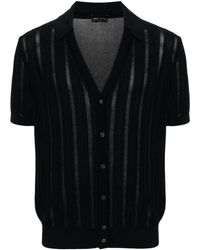 Roberto Collina - V-neck Knitted Polo Shirt - Lyst